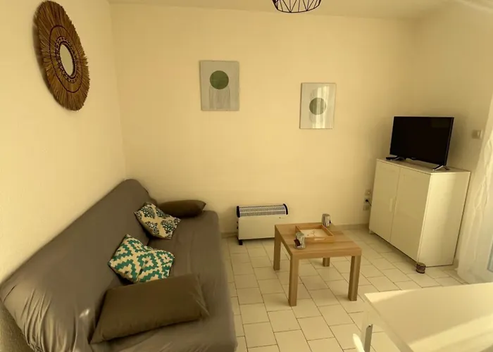 Cap d Agde T2 a 3 min de la plage a pied avec parking prive loggia pour 2 a 4 personnes